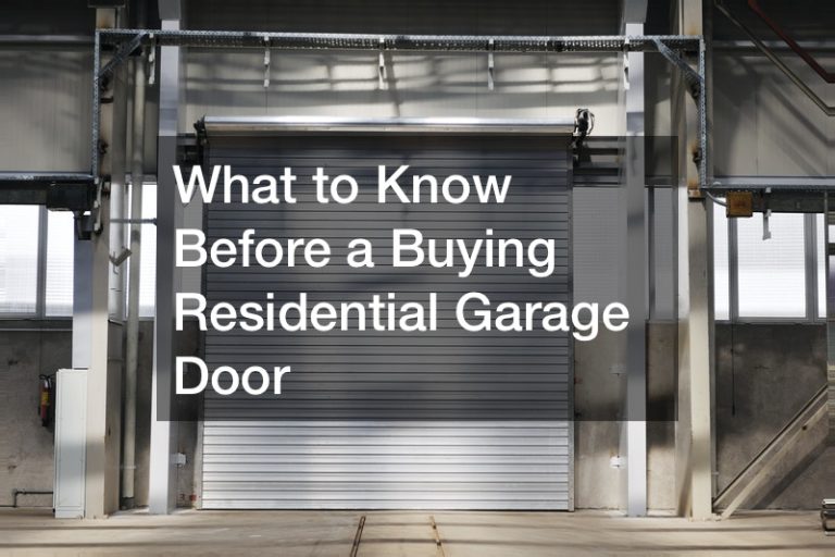residential garage door